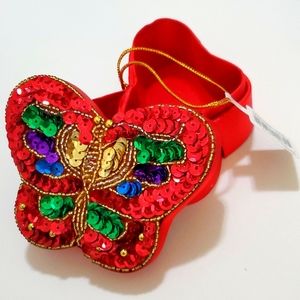 4 x22Butterfly Sequins Jewelry Box